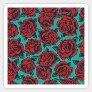 Beautiful Vintage Roses Magnet